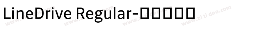LineDrive Regular字体转换